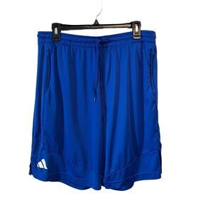 Adidas royal blue Aeroready shorts with zip pockets - XL